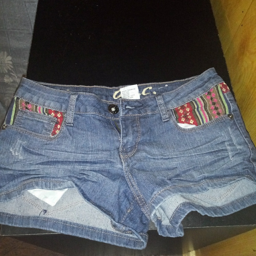 O.S.C. jean shorts